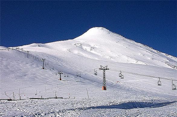 Vulcão Osorno no Verão