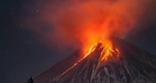 Vulcão Shiveluch em Erupção