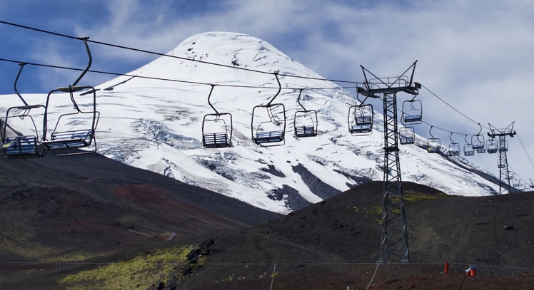 Vulcão Osorno no Inverno